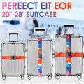 Luggage Straps for Suitcases Adjustable Travel Belt (Sun orange)