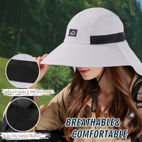 Outdoor Sun Hat for Men Women (1pack-light Grey/Arm Sleeves)