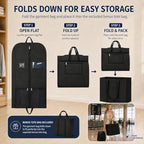 43 Inch Gusseted Garment Bag for Closet Storage and Workwear Organization (Garmentbag 43INCH 1 pack)