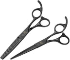 Patented Premium Hair Cutting Scissors & Thinning Shears - Professional Barber Scissors Kit for Women & Adults - Sharp Hair Shears for Hair Cutting & Thinning