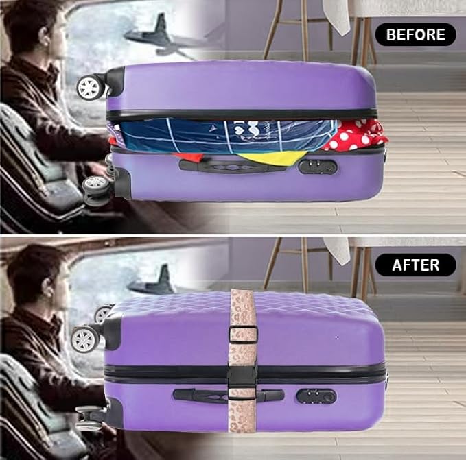 Luggage Straps for Suitcases Travel Belt Accessories, Cute Suitcase Strap - Image 4