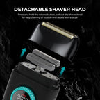 001/977/377 3-in-1 Barber Kit with Clipper Trimmer Foil Shaver, Black (001 3 in 1 Black)