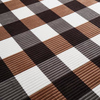 Sherpa Blanket Twin Plaid Thick Bed Blanket (Brown-check / 60"*80")