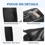 TSA Approved Toiletry Bag Clear Quart Size Travel Bags Makeup Bag (Black / 3 Pack)