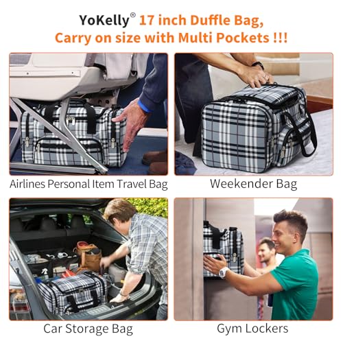 17 inch Small Duffle Bag (Gray/White / 17 inch)