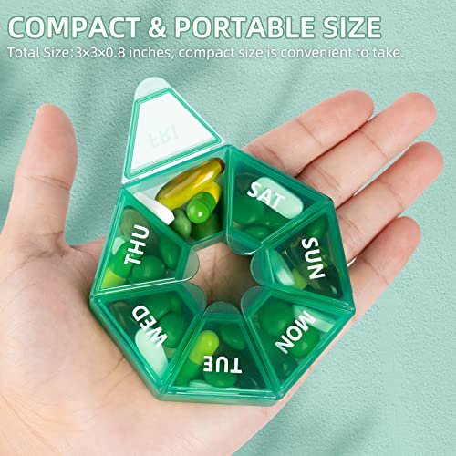 Weekly Pill Organizer (Cyan)