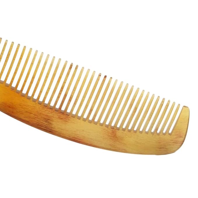 1Pc Natural Ox Horn Comb Of Hair No Static Health Care Hair Brush Hairdressing Comb For Hair, Styling Tools