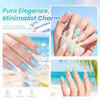Beetles Jelly Gel Nail Polish Set (A - Blue Pink White | Seasalt Holiday)