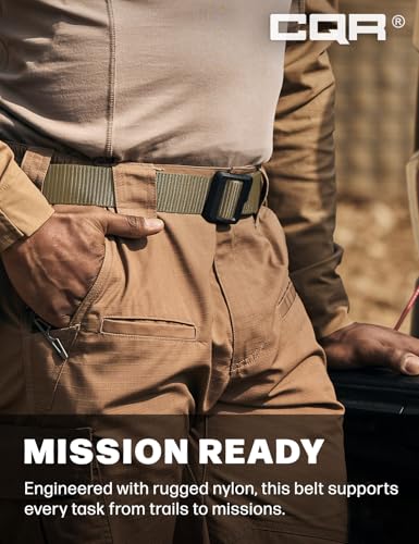Tactical Belt (2pack Dura Nylon Black/Khaki / Large)