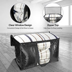 2 Pack Oversized Moving Bags with Reinforced Handles (2-Pack / Black-window)