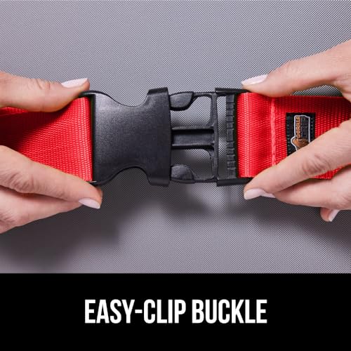 Heavy Duty Luggage Straps for Suitcase (Red)