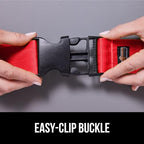 Heavy Duty Luggage Straps for Suitcase (Red)