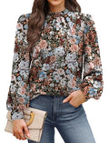 Long Sleeve Shirts for Women Fall Outfits for Women 2026 Business Casual Tops Blouses Dressy Casual Early Fall Fashion Clothing School Outfits for Teachers Work Clothes Trendy (05 - Vintage Pink Floral / Medium)