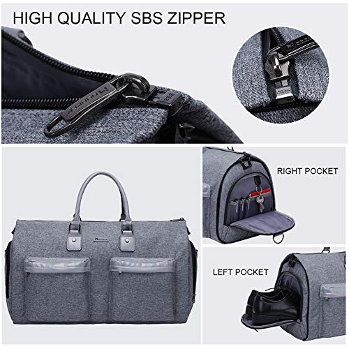 Travel Garment Bag (Grey Heather)