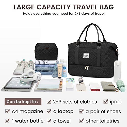 Travel Duffle Bag (LIight Pink - Coffee-a / Large-2 Pcs)