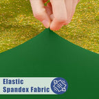 2 Pack Square Spandex Fitted Table Cloth (Emerald Green / 34" x 34" (Square))