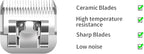 Professional Detachable Replacement Ceramic Blades set,compatible with oster Classic 76/Star-Teq/Power-Teq andi A*dis AGC,BDC,BGC,MBG Series Clippers (5 pcs)