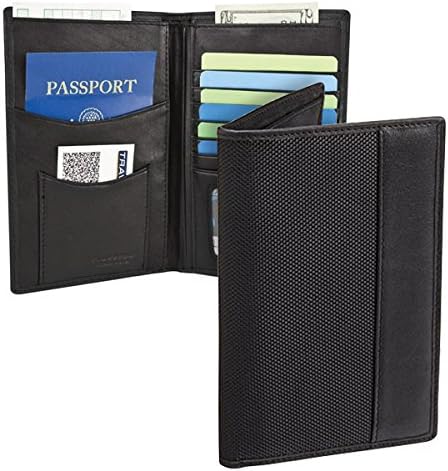 Travelon Passport Holder RFID Blocking Wallet Card ID Case Cover Organizer Black by Travelon