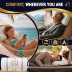 Travel Memory Foam Cervical Pillow (Travel 18 x 12 x 5")