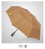 Folding Umbrella Real Wood Handle Pimlico Mustard Navy (Pimlico Mustard Navy)