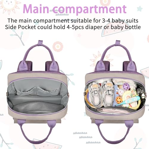 Diaper Bag Backpack (Purple)