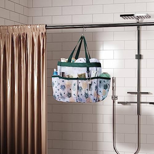 Shower Caddy Portable (Green Pineapple / L (Classic Dorm Caddy))
