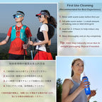 Collapsible Water Bottles TPU Soft Flask Running Bottles BPA (250ml/8.45oz with Straws - Pack of 2)