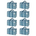 8 Pack Heavy Duty Moving Bags (8 Pack / Classic Navy Stripe)