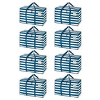 8 Pack Heavy Duty Moving Bags (8 Pack / Classic Navy Stripe)