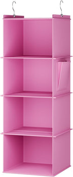 YOUDENOVA Hanging Closet Organizer, 4-Shelf Closet Hanging Storage Shelves - Image 8