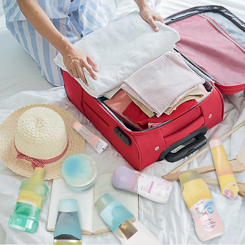 24 Pack Multi Sizes Silicone Bottle Covers Travel Essentials for Women (24 Pack)