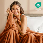 Fleece Blanket Luxury Microplush (King / 22 - Sienna)