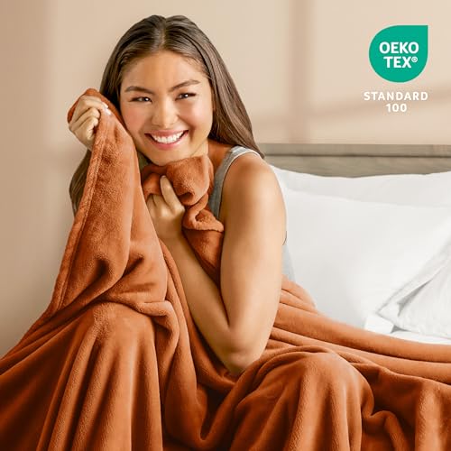 Fleece Blanket Luxury Microplush (King / 22 - Sienna)