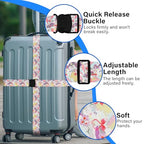 Luggage Straps for Suitcases (Deep Pink)