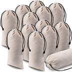 12 Pcs 8 x 17 in Single Shoe Bags for Travel with Drawstring