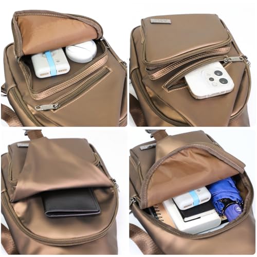 Crossbody Sling Bag (Leather Brown / Small)