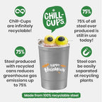 16 oz. Reusable Party Cups (Halloween Gray / 12 Count)