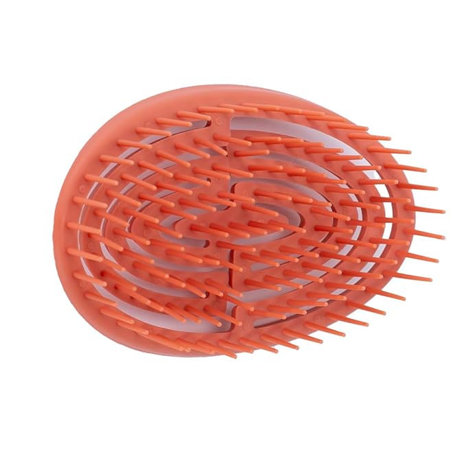CAISHA Wet Hair Hairbrush Tug-free Detangling Brush Orange Spiral Spring Gentle On The Scalp For All Hair Types K110