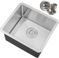 17 in. x 15 in. x 9 in. 16-Gauge Stainless Steel Undermount Single Bowl Bar by COZYBLOCK