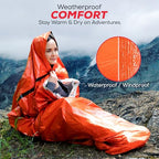 Emergency Sleeping Bag Mylar Thermal Bivy Survival Gear & Supplies Foil ([3 Pack])