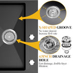 Black Kitchen Sink (KD-S3322BK)