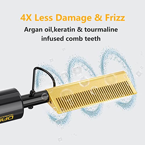 hot Comb Electric for Wigs (Small / Gold)