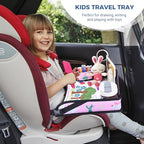 Kids Travel Tray for Car Seat (Pink Alpaca)