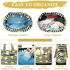 Beach Bag for Women (Stripe Pineapple)