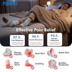 6 Pairs Compression Socks with Arch Support for Plantar Fasciitis (White(6 Pairs) / Medium (6 Pair))