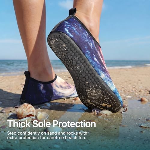 Water Shoes for Women Men Quick (5-6 Women/4-5 Men / Galaxy)
