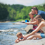 Kids Fishing Pole (Black&Net / 4.92 ft)