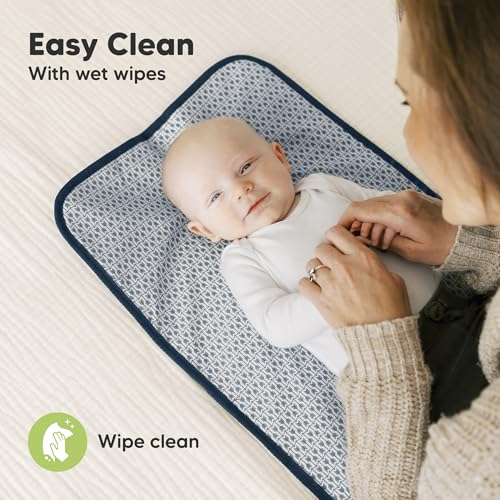 Portable Diaper Changing Pad (Navy Blue)