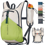 20L Hiking Backpack for Men Women Lightweight Foldable Small Daypack for Travel Camping Outdoor (Beige and Green / 20l)