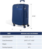 Travelpro VersaPack+ Lightweight Softside Expandable Checked Luggage, 8 Spinner - Image 2